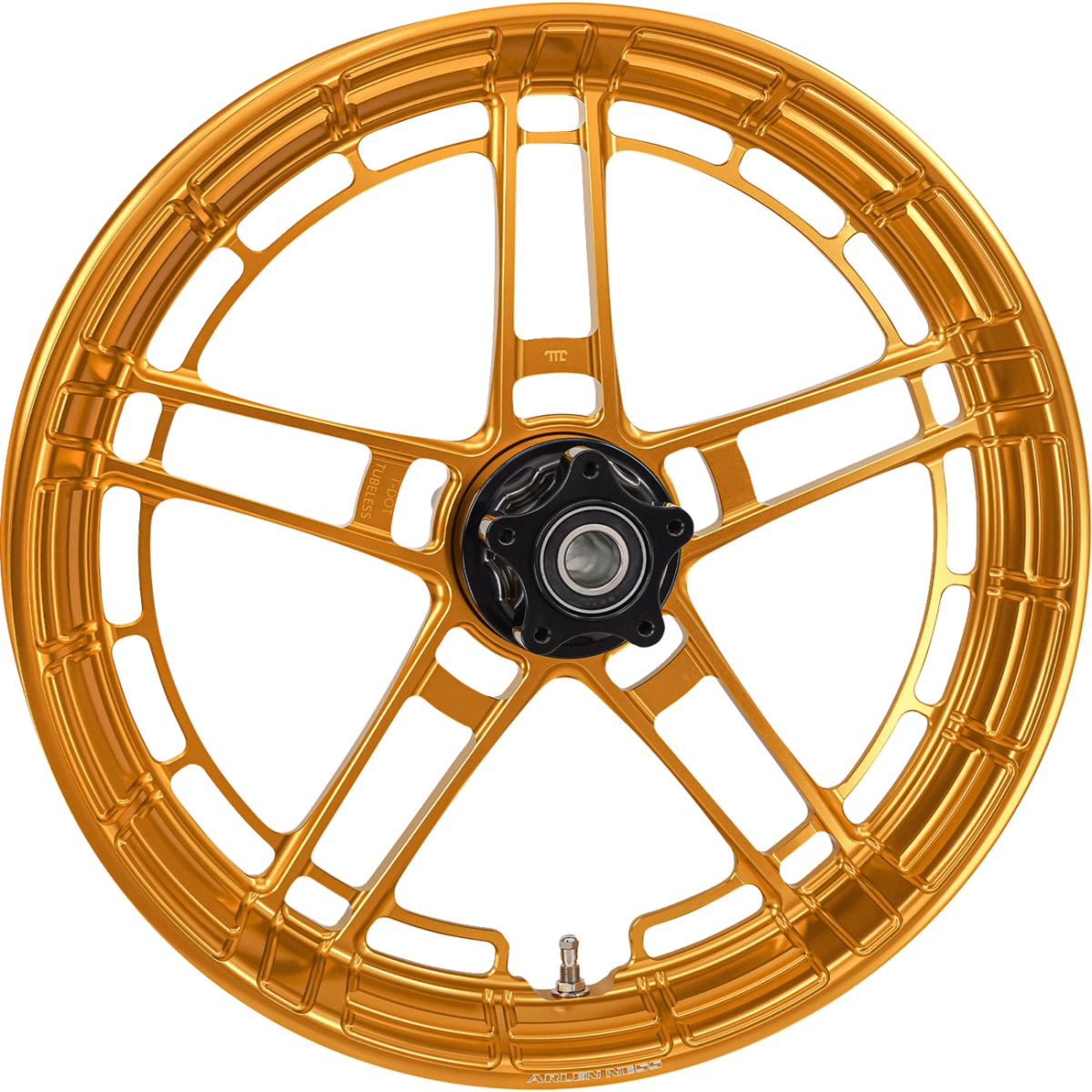 ARLEN NESS - Flatline Front Rim 21x3.5 Gold - Wheels - MetalCore Harley Supply