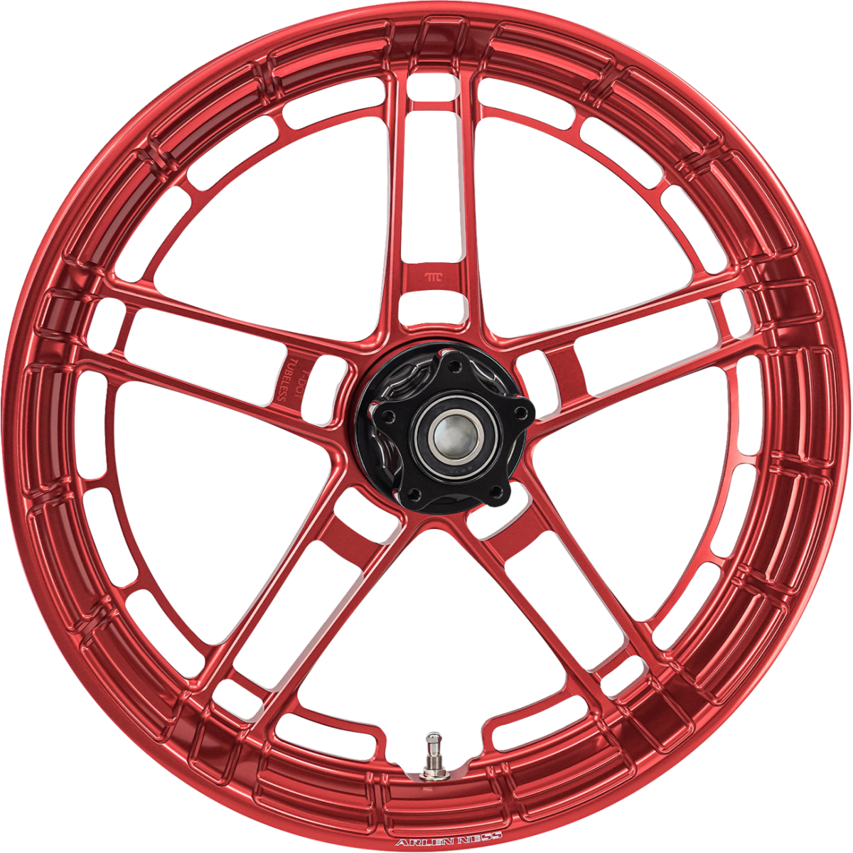 ARLEN NESS - Flatline Front Rim 21x3.5 Red - Wheels - MetalCore Harley Supply