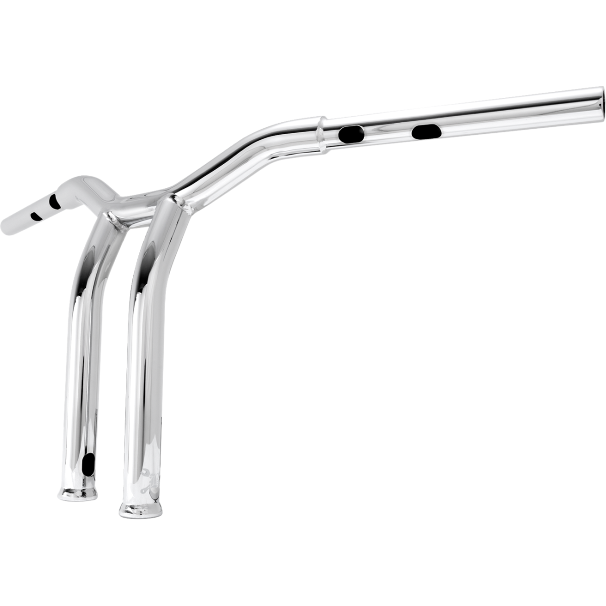 BURLY BRAND - Dominator Handlebars - Chrome 12" - view 3 - Handlebars - MetalCore Harley Supply