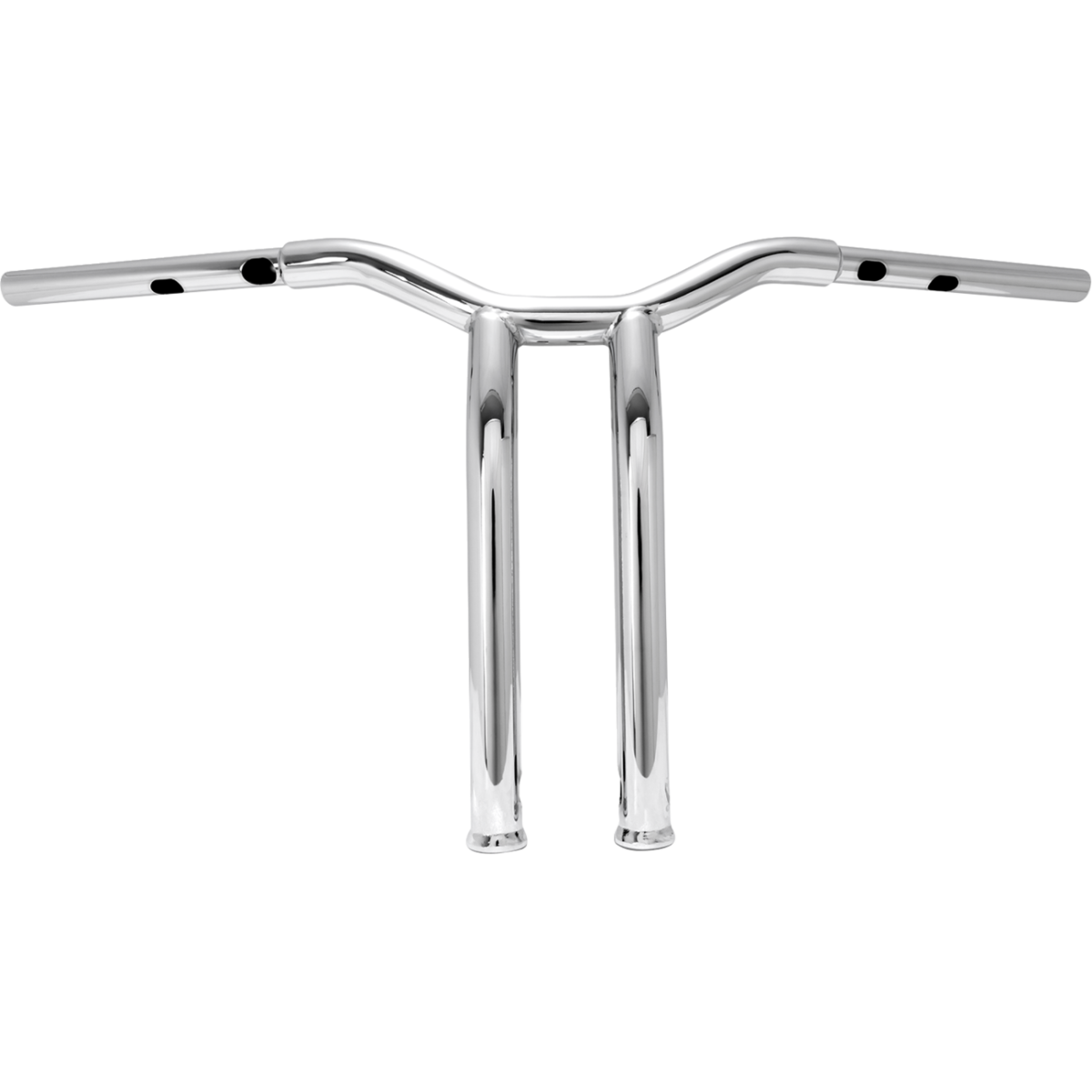 BURLY BRAND - Dominator Handlebars - Chrome 14" - Handlebars - MetalCore Harley Supply