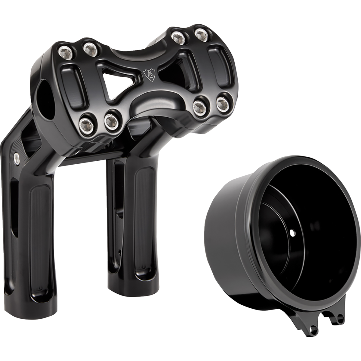 ARLEN NESS - Wayback Risers 4in Gauge Mount 7in FXLRS - Risers - MetalCore Harley Supply