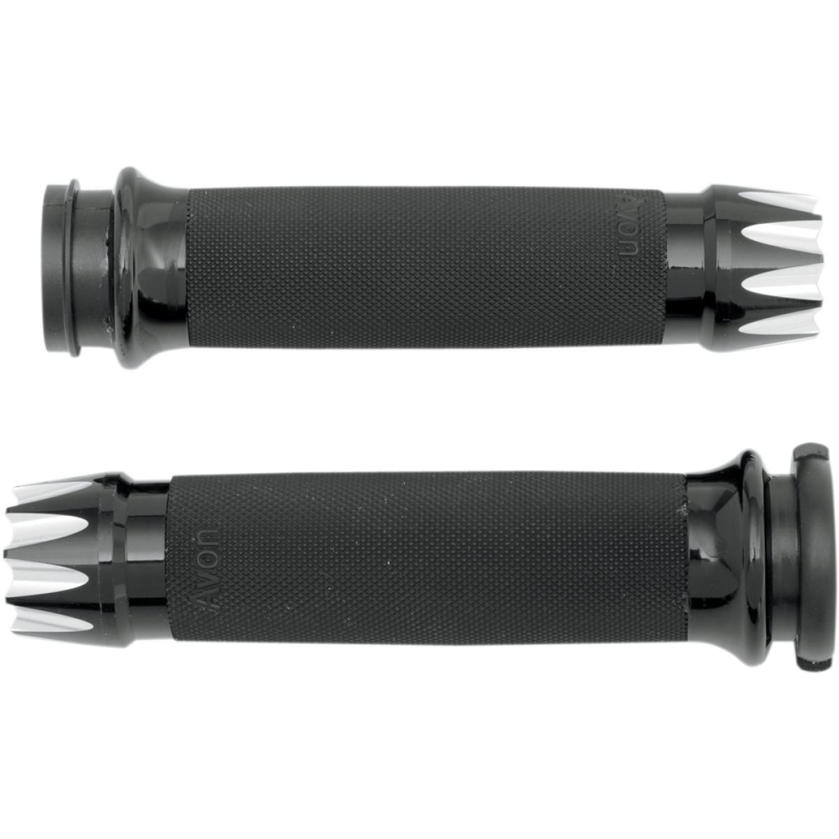 AVON GRIPS - Excalibur Custom Grips - Black Anodized '08-'23 - Grips - MetalCore Harley Supply
