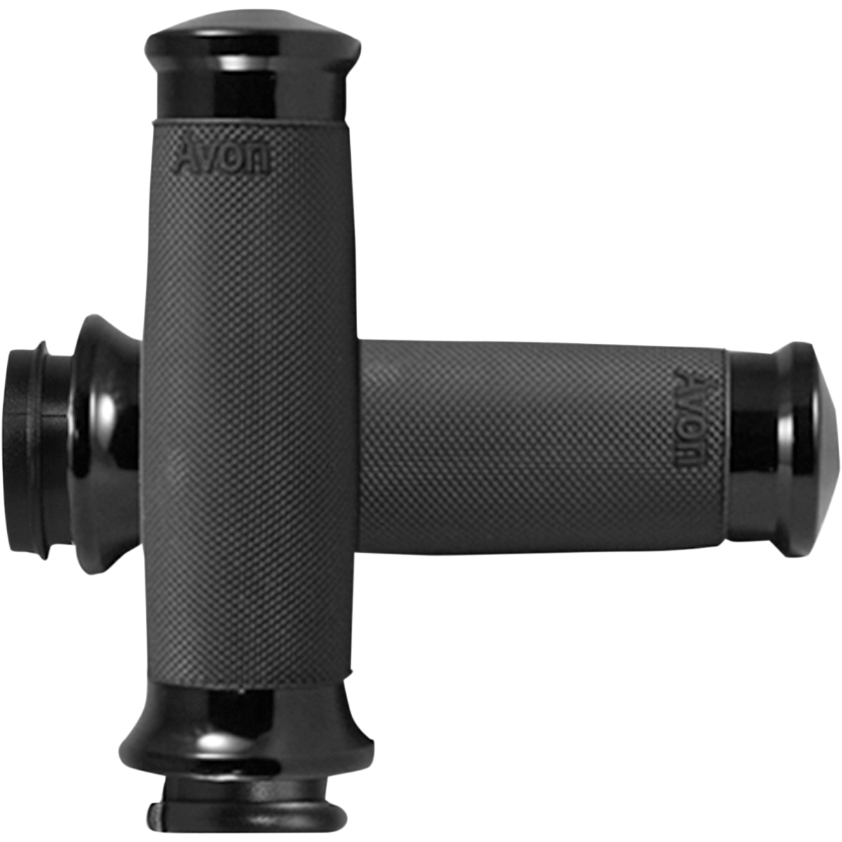 AVON GRIPS - Custom Contour Grips - Black Anodized '08-'23 - Grips - MetalCore Harley Supply