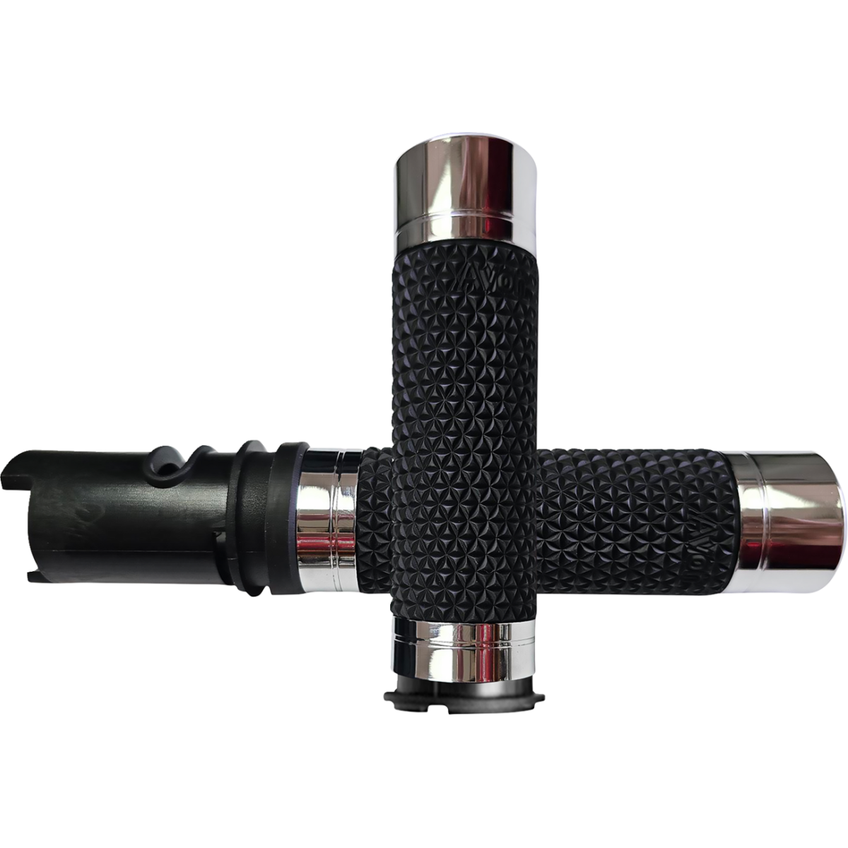 AVON GRIPS - Avon K25 Grips - Chrome '24-'25 - Grips - MetalCore Harley Supply