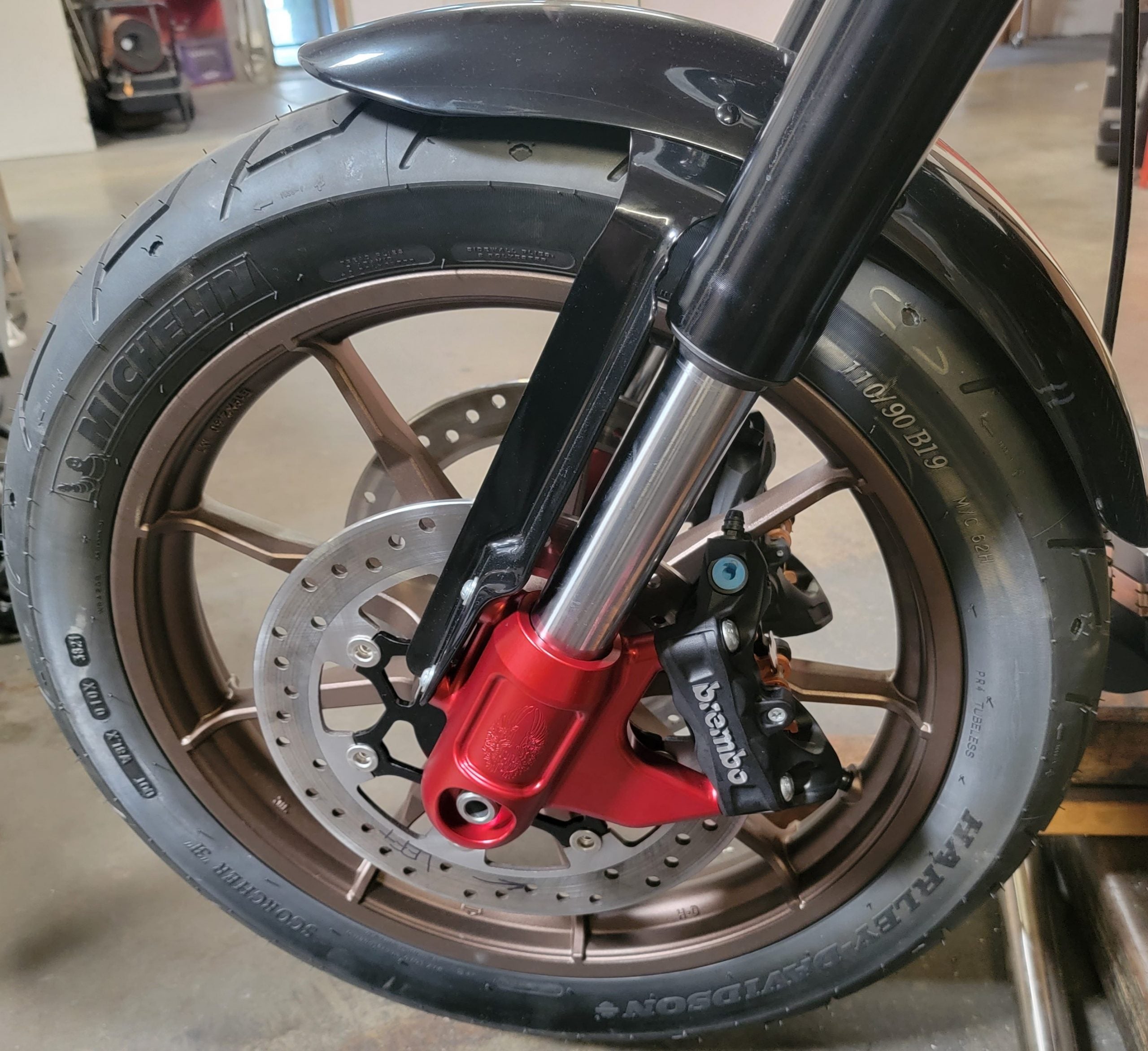 CUSTOM CYCLE ENGINEERING-Radial Caliper Mount / '18-'22 Softail-Caliper Brackets-MetalCore Harley Supply