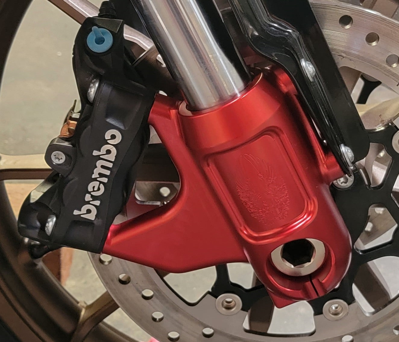 CUSTOM CYCLE ENGINEERING-Radial Caliper Mount / '18-'22 Softail-Caliper Brackets-MetalCore Harley Supply
