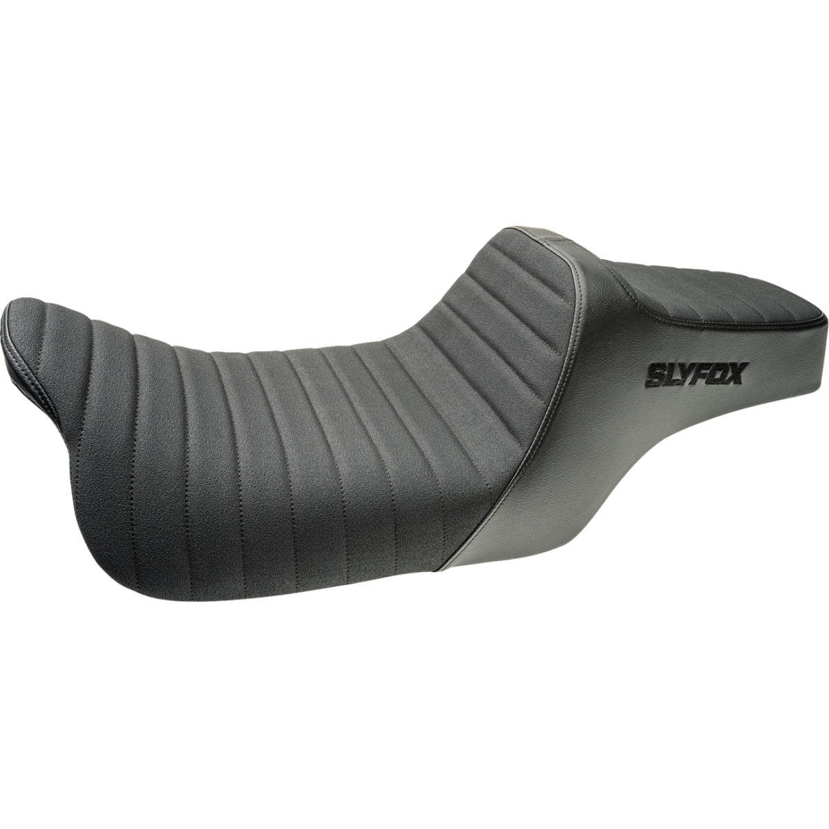 SLYFOX - High Noon 2-Up Seat - Black Logo Classic '08-'23 - Seats - MetalCore Harley Supply