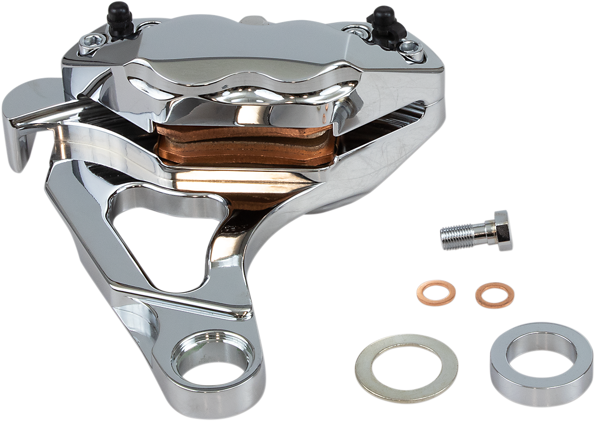 HAWG HALTERS-4-Piston Rear Brake Caliper / '87-'22 Bagger | Softail-Brake Caliper-MetalCore Harley Supply