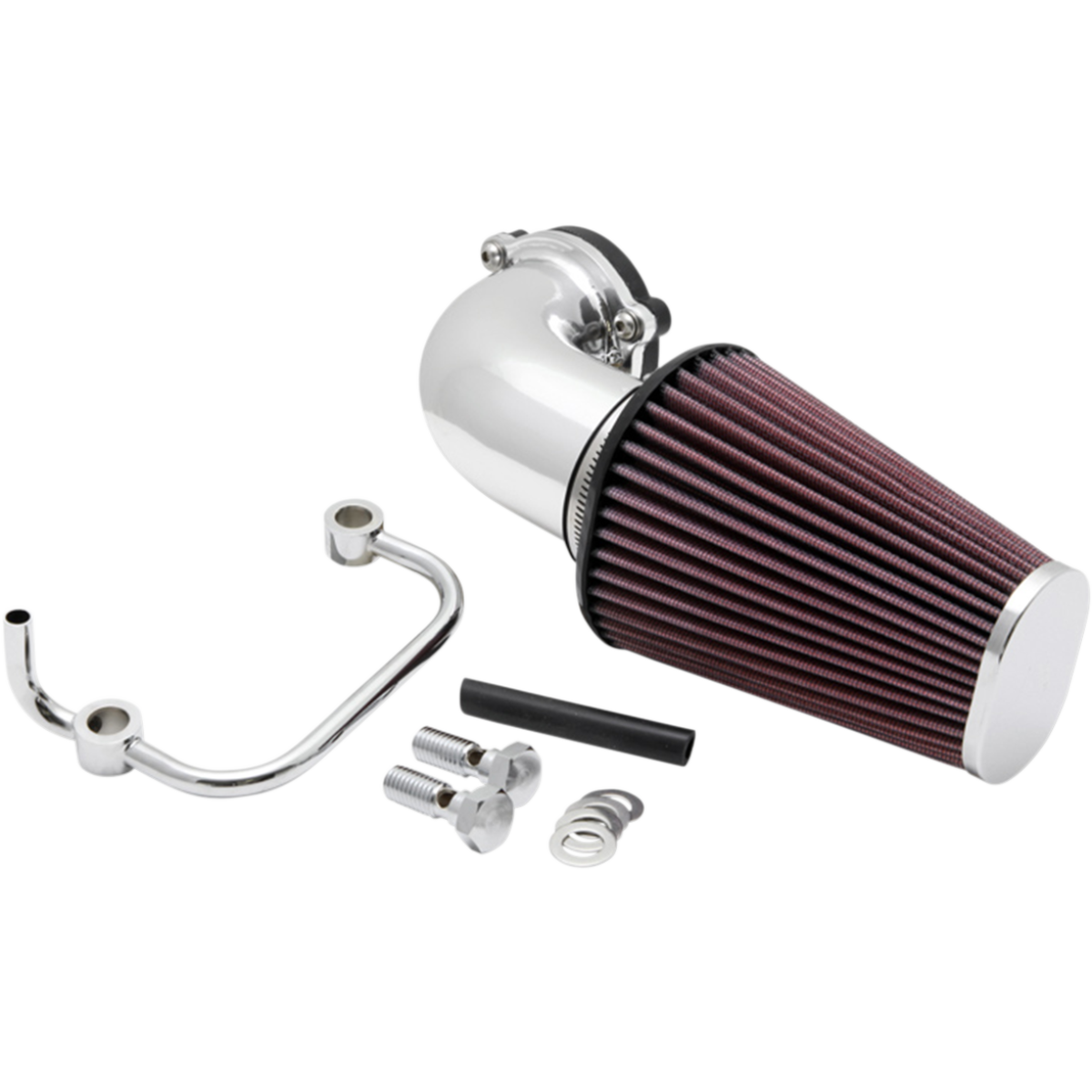 K&N Filters - Aircharger Mandrel-Bent Intake - Chrome - Air Filters - MetalCore Harley Supply