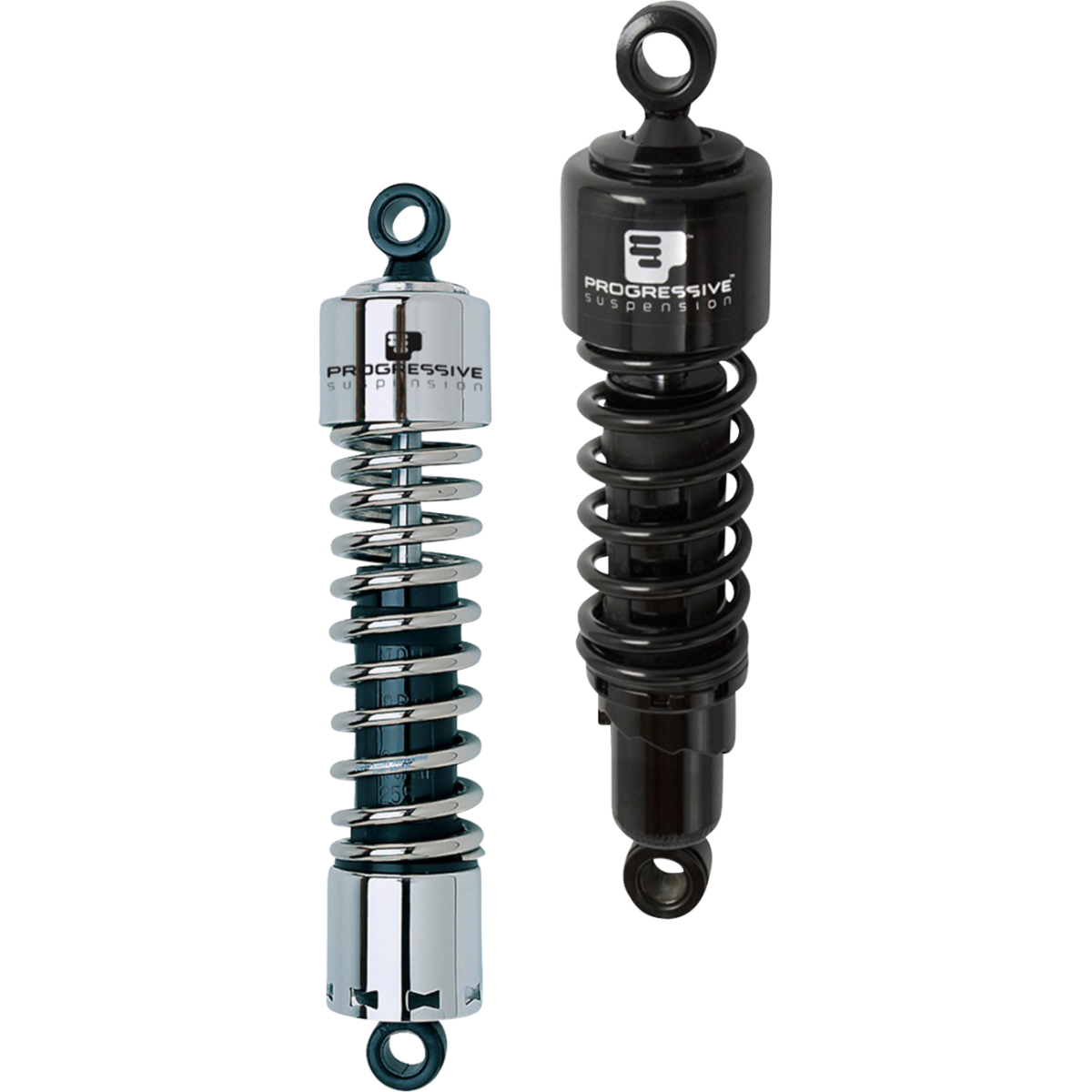 PROGRESSIVE SUSPENSION - 412 Cruise Series Shocks - Chrome - MetalCore Harley Supply