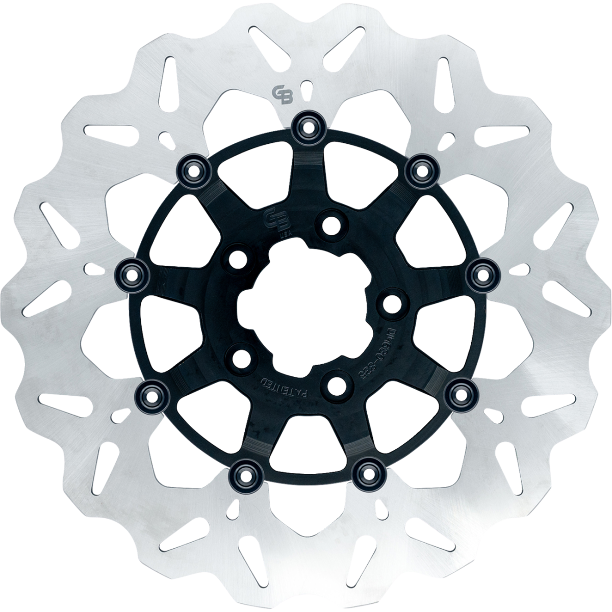 GBRAKES Stainless Front Brake Rotor '08-'25 - Black - MetalCore Harley Supply