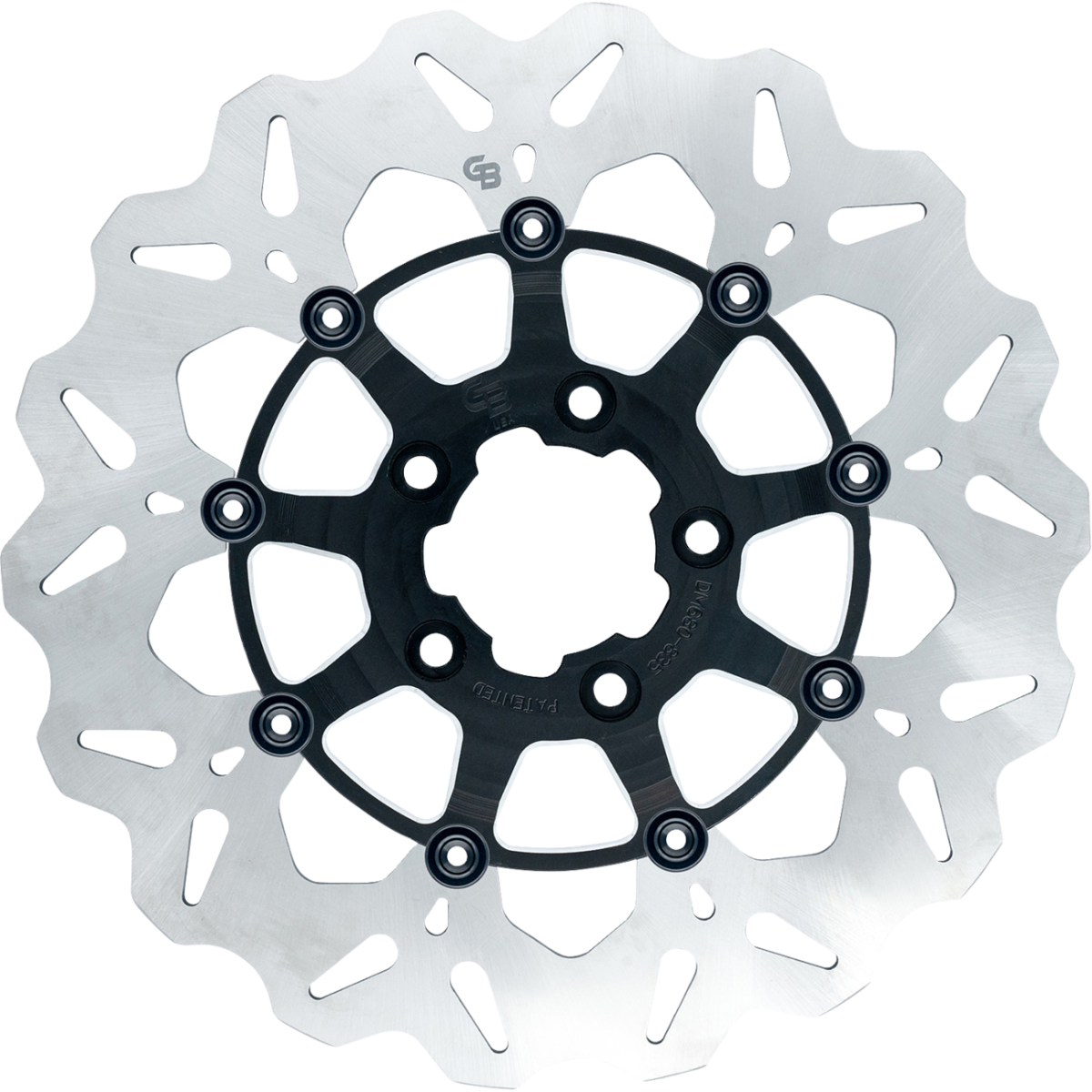 GBRAKES Stainless Rear Brake Rotor '09-'16 - Contrast Cut - MetalCore Harley Supply