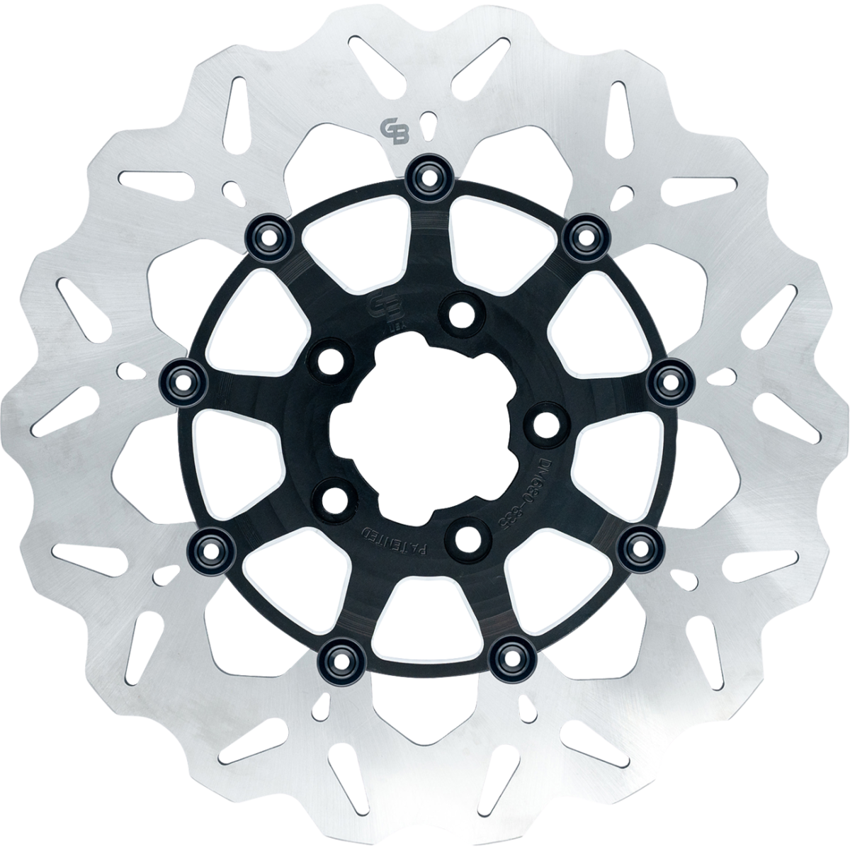 GBRAKES Stainless Front Brake Rotor '08-'25 - Contrast Cut - MetalCore Harley Supply