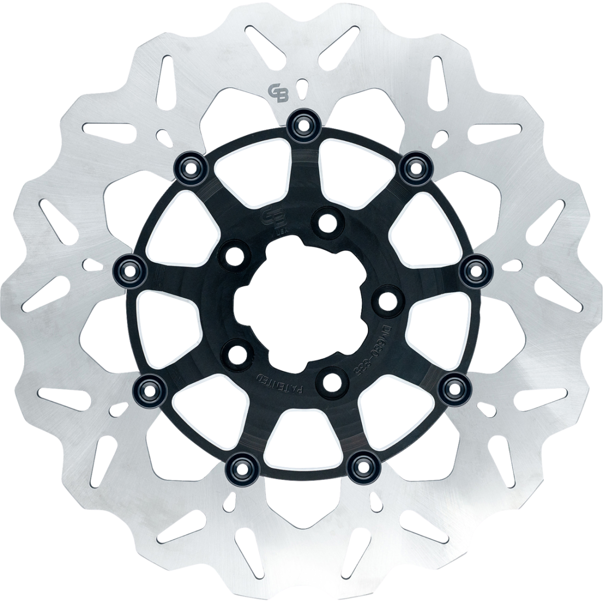 GBRAKES Stainless Rear Brake Rotor '08-'25 - Contrast Cut - MetalCore Harley Supply
