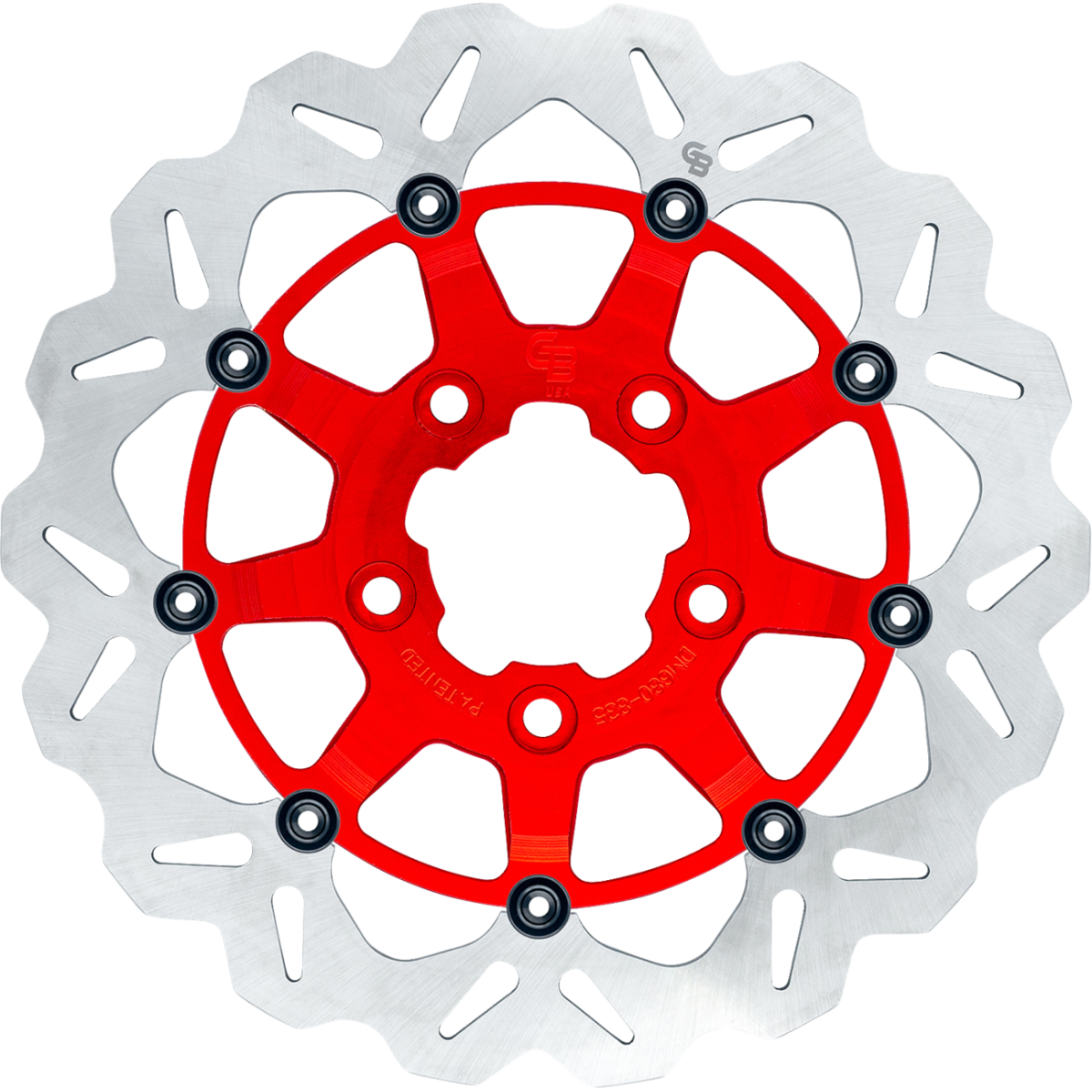 GBRAKES Oversize Wave Front Brake Rotor 13in - Red Standard - MetalCore Harley Supply