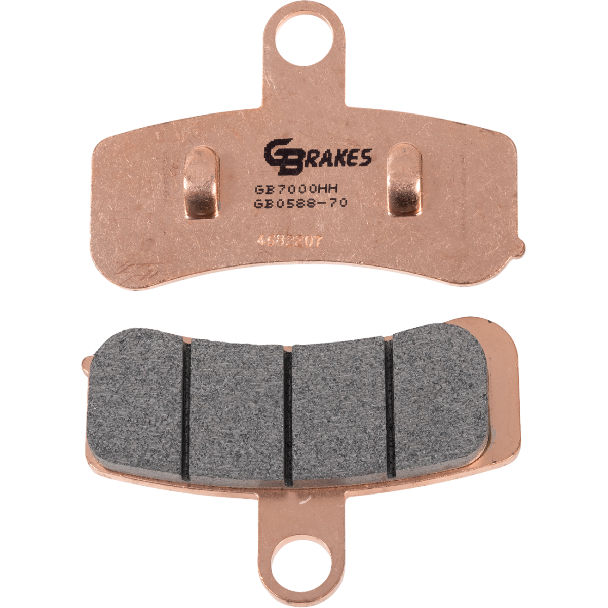 GBRAKES HH Sintered Brake Pads - Front, '08-'14 FLS/FXS/FXSTB/FXSTC/FLSTC/FLSTF/FLSTN/FXCW/C - MetalCore