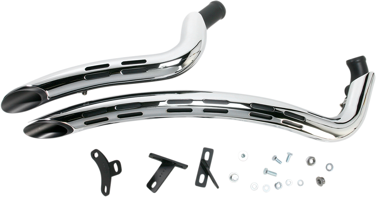 Sweeper Exhaust - Black/Chrome