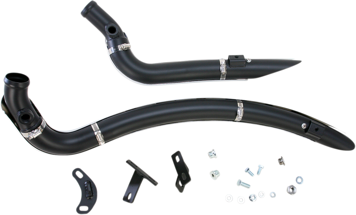 Sweeper Exhaust - Black/Chrome