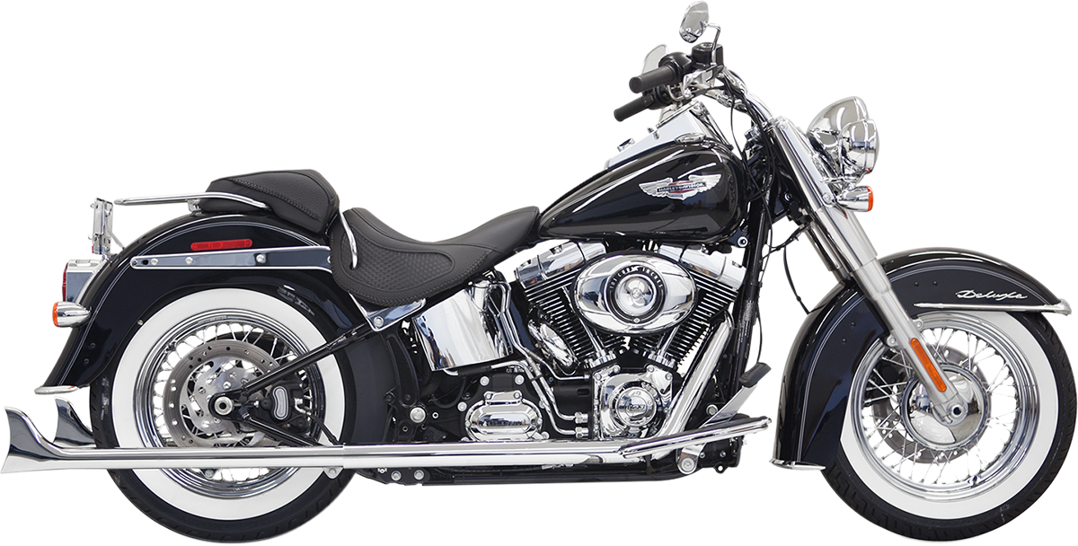 True Duals Exhaust System with Fishtail Mufflers - 33"