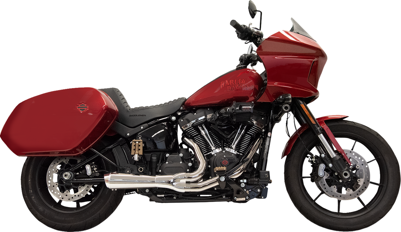 2-into-1 Ripper Exhaust System with Megaphone Muffler - Short