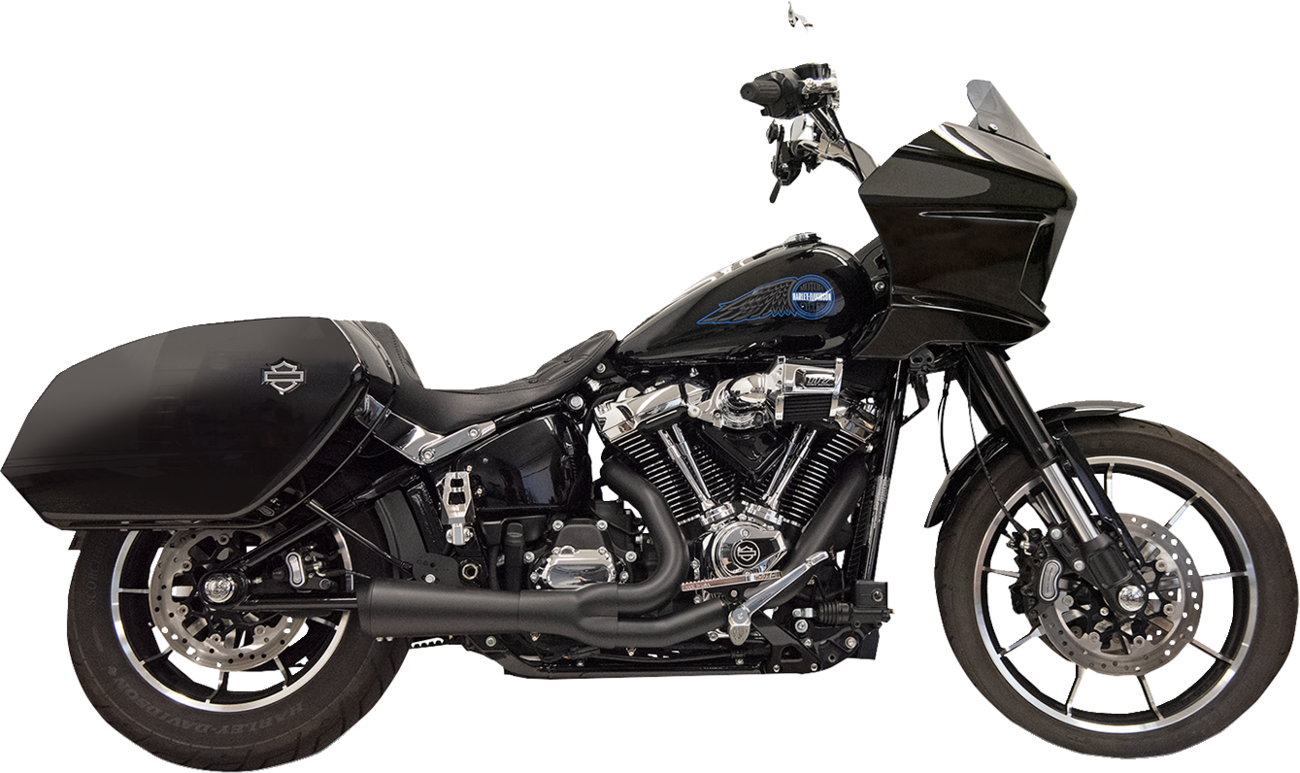 2-into-1 Ripper Exhaust System with Megaphone Muffler - Short