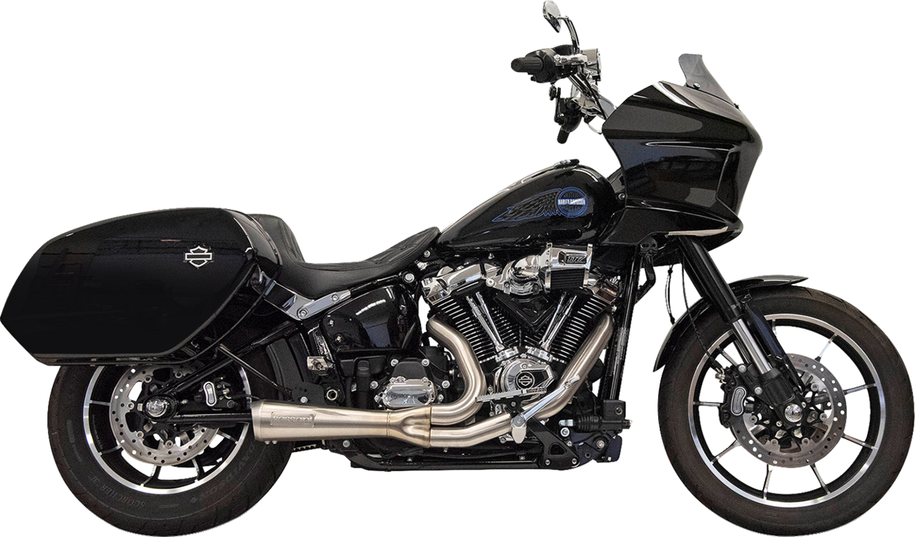 2-into-1 Ripper Exhaust System with Megaphone Muffler - Short