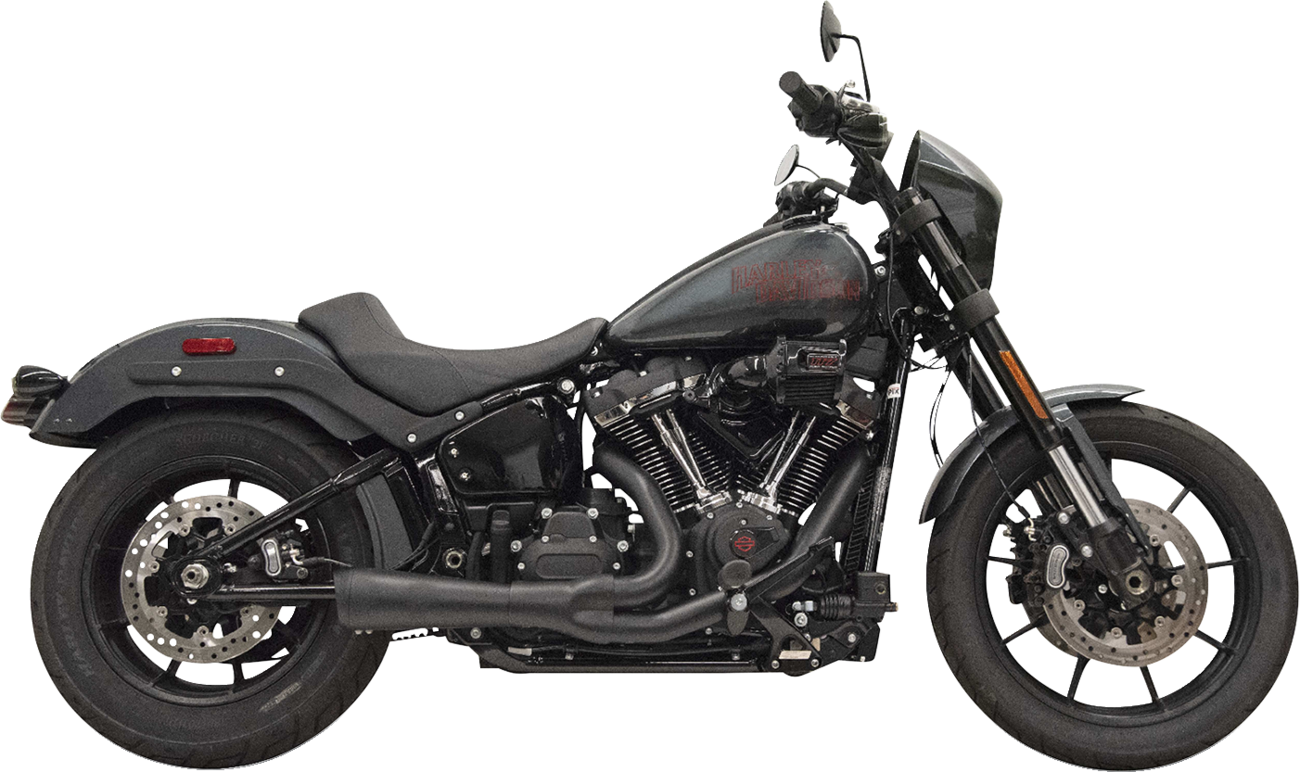 2-into-1 Ripper Exhaust System with Megaphone Muffler - Short - 49-State
