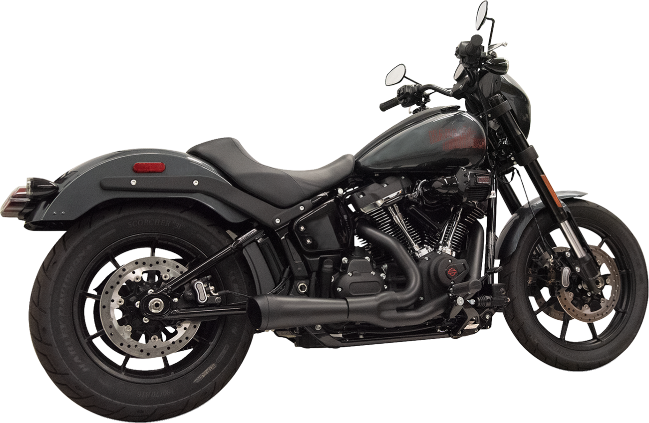 2-into-1 Ripper Exhaust System with Megaphone Muffler - Short - 49-State