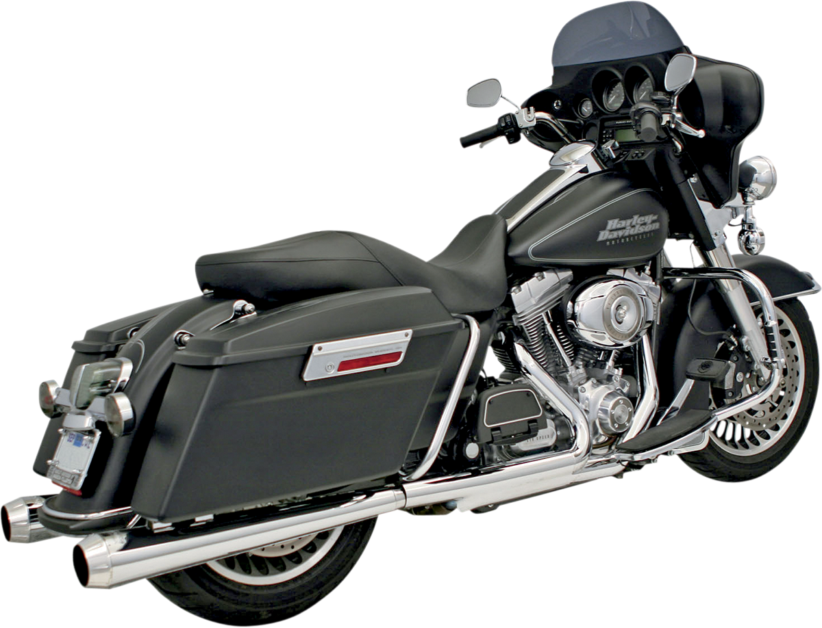 Megaphone Slip-On Mufflers - Chrome/Polished - Tapered - Performance Baffle