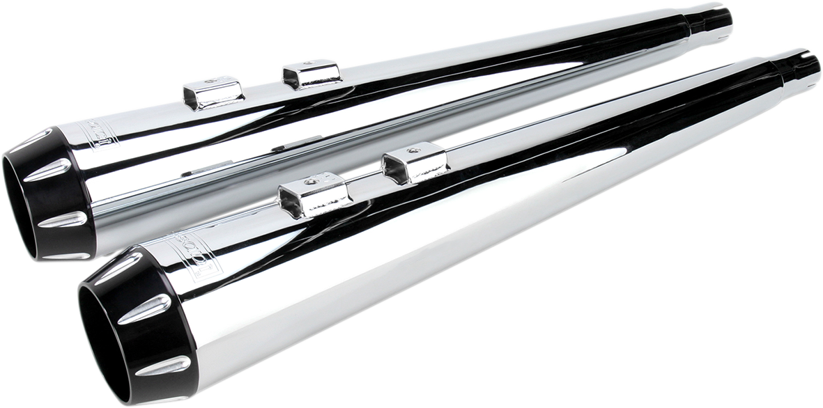 Megaphone Slip-On Mufflers - Fluted - Performance Baffle