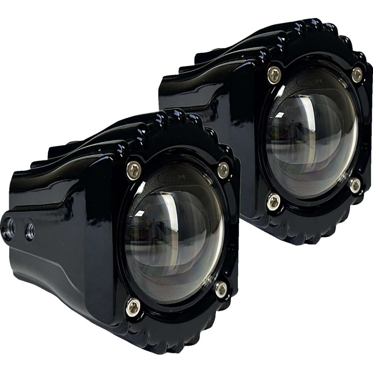 CUSTOM DYNAMICS - Shark Demon LED Fog Lights / '26 Street Glide, Road Glide - Clear - MetalCore Harley Supply