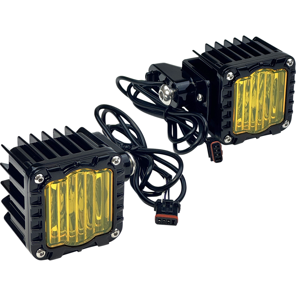 CUSTOM DYNAMICS - Shark Demon LED Turn Signals / '22-'25 Low Rider ST - Amber / White - View 2 - MetalCore Harley Supply