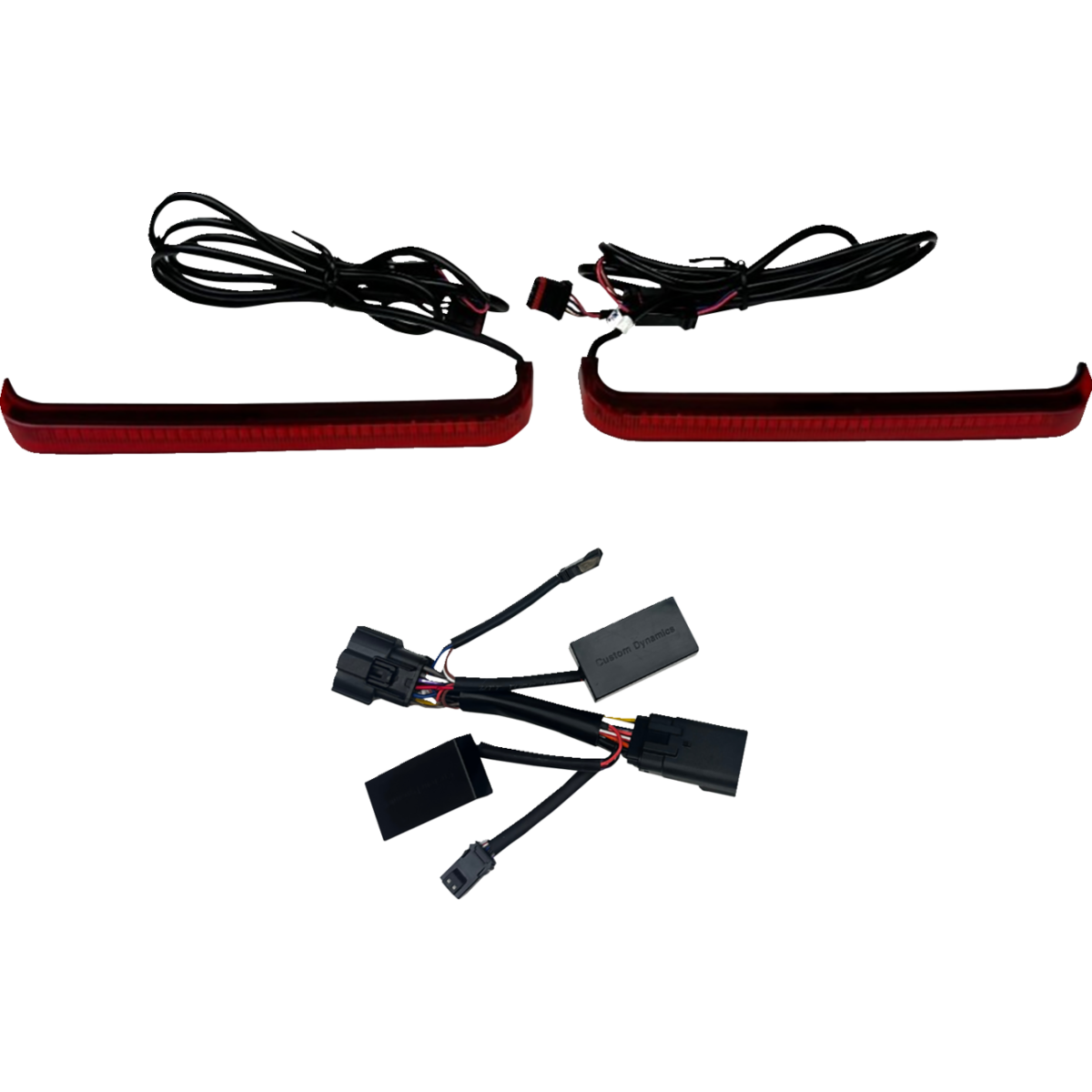 CUSTOM DYNAMICS - Low Profile LED Saddlebag Lights / '26 Touring - All-Red / Red - MetalCore Harley Supply
