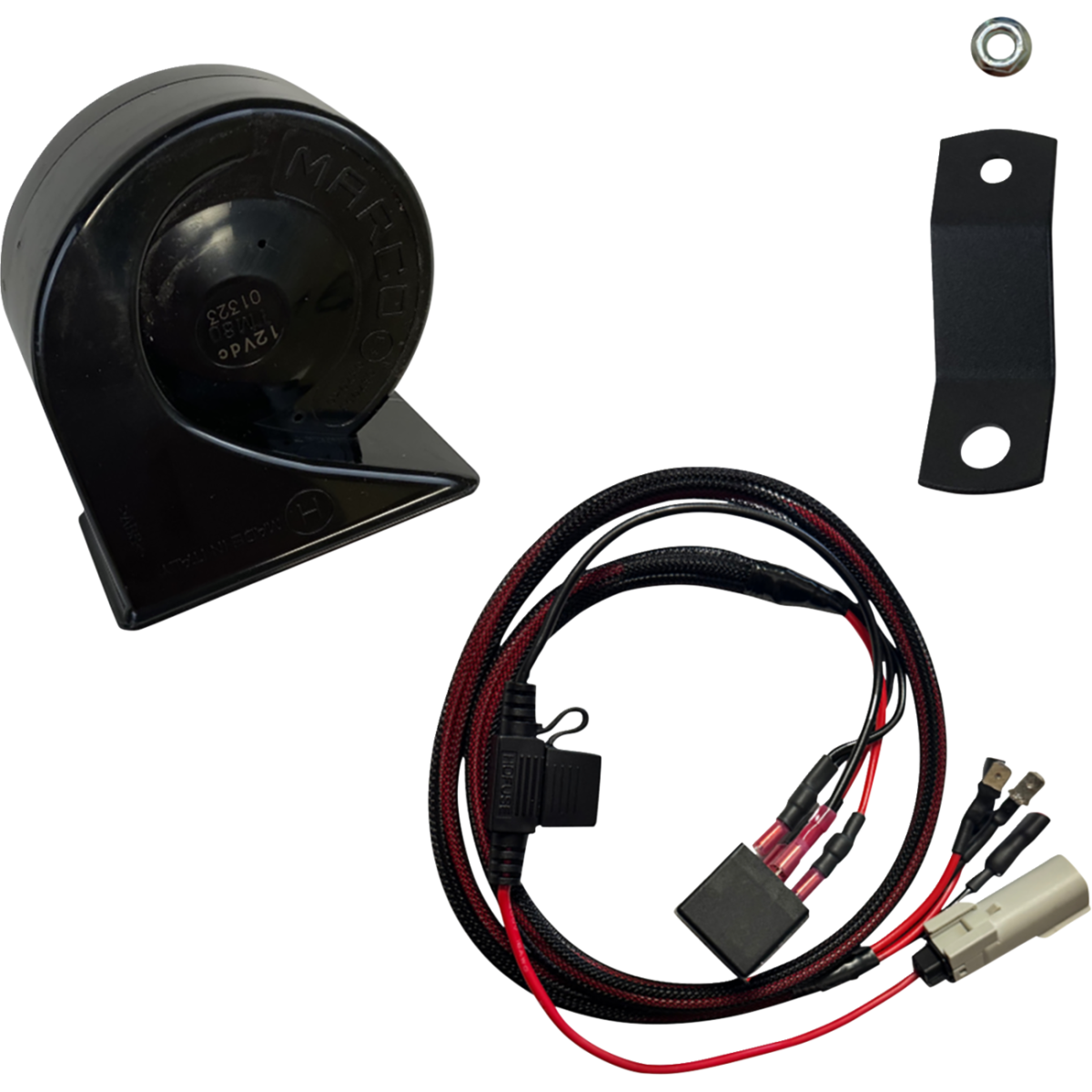 CUSTOM DYNAMICS - Electromagnetic Horn Kit / '25 Softail, 109 dB - Black - MetalCore Harley Supply