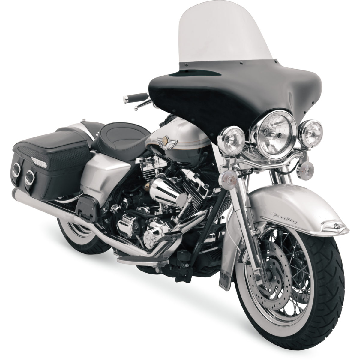 MEMPHIS SHADES - Batwing Fairing Windshield - 12" Solar View 2 - MetalCore Harley Supply