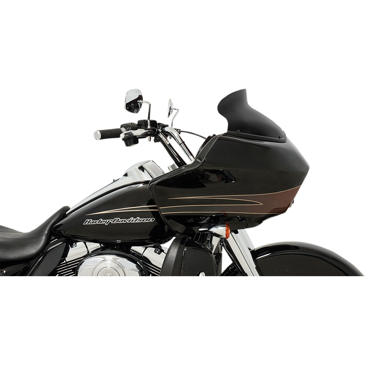 MEMPHIS SHADES - Spoiler Windshield for OEM Fairings - '15-'23 Road Glide - 6.5" - Black opaque - MetalCore Harley Supply