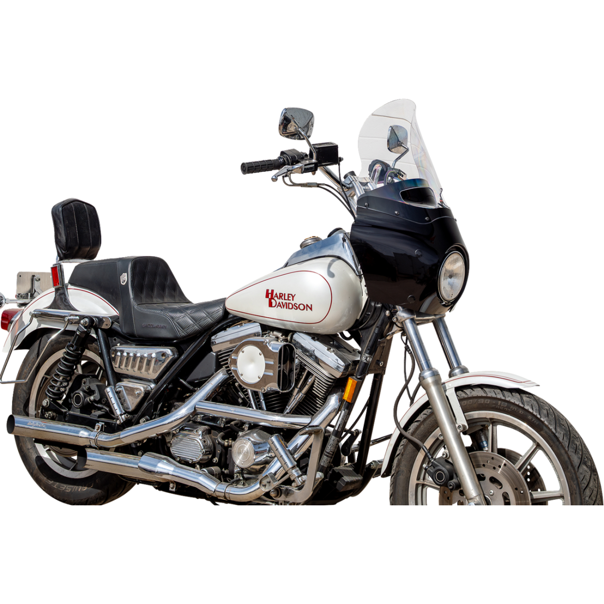 KLOCK WERKS - Tint Flare Windshield - Clear - Memphis Shades Road Warrior Fairing - MetalCore Harley Supply - View 4