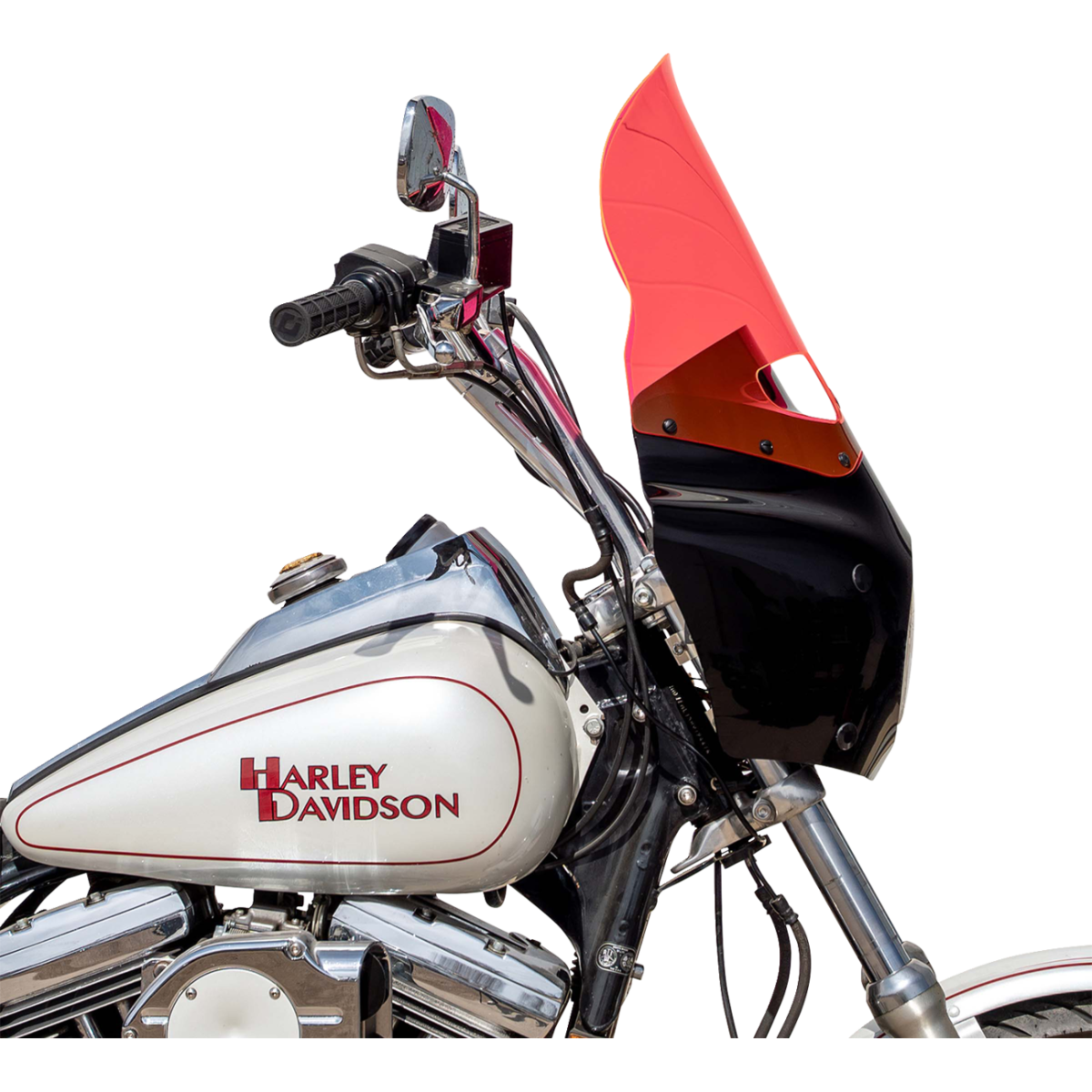 KLOCK WERKS - Ice Flare Windshield - Pink Ice - Memphis Shades Road Warrior Fairing - MetalCore Harley Supply - View 4