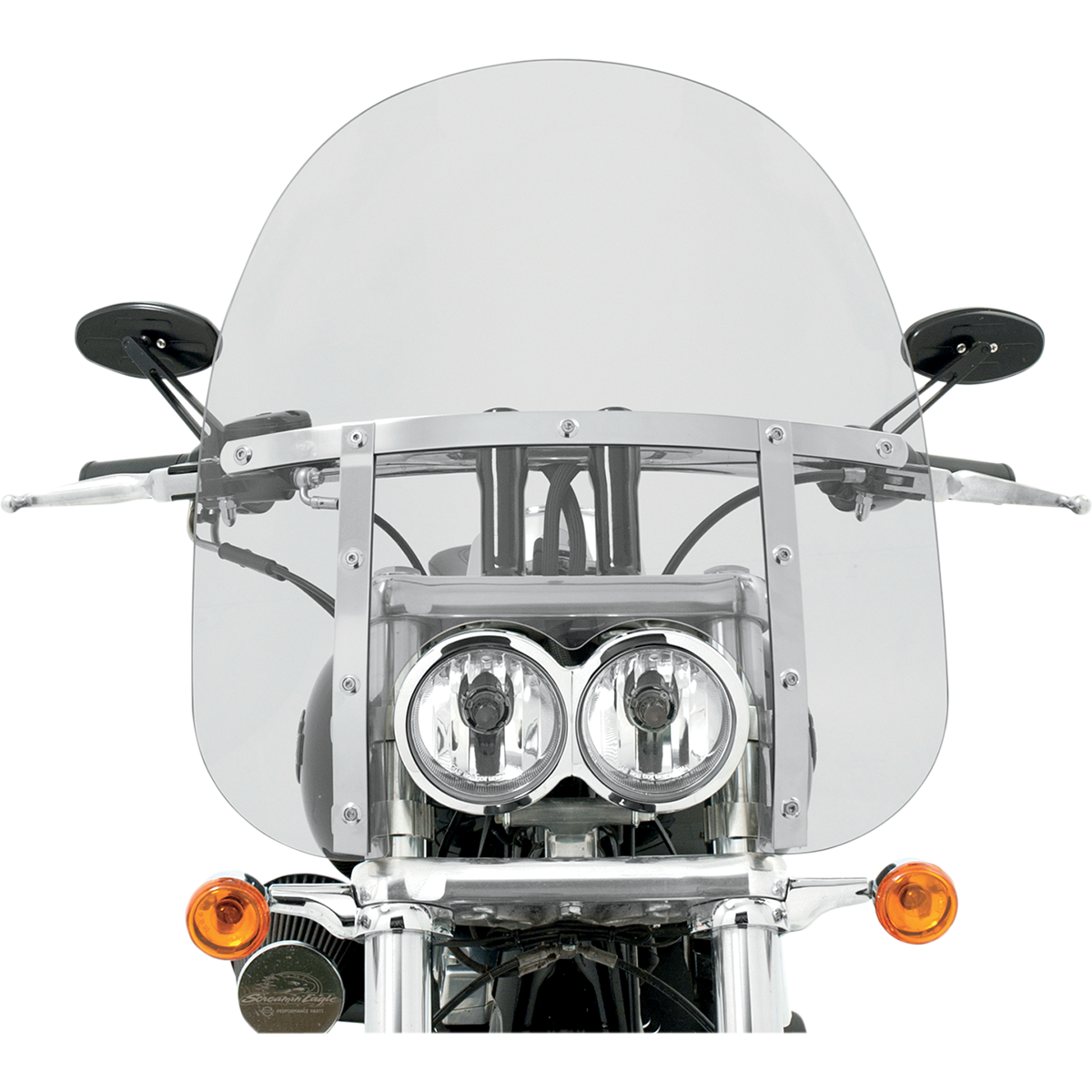 MEMPHIS SHADES - Memphis Fats Windshield FXDF Fat Bob - 17" - Clear - MetalCore Harley Supply - View 3