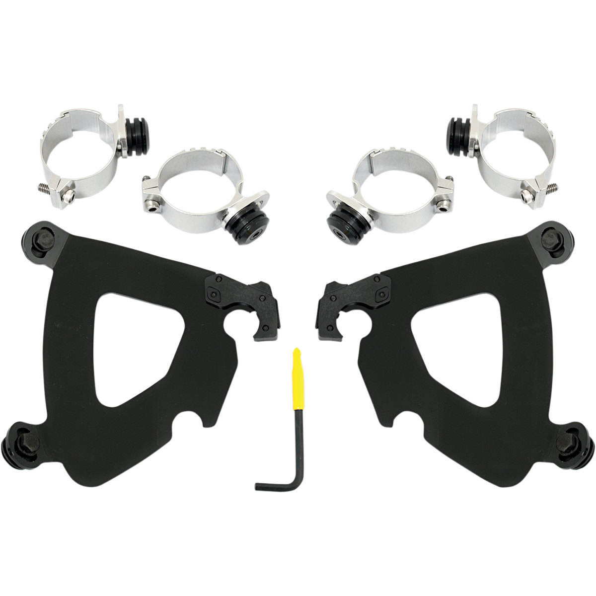 MEMPHIS SHADES - Gauntlet Trigger-Lock Mount Kit - '18-'25 FXBB/FXBBS, '06-'17 FXD/FXDC/FXDB/FXDI35, '06-'09 FXDL Black