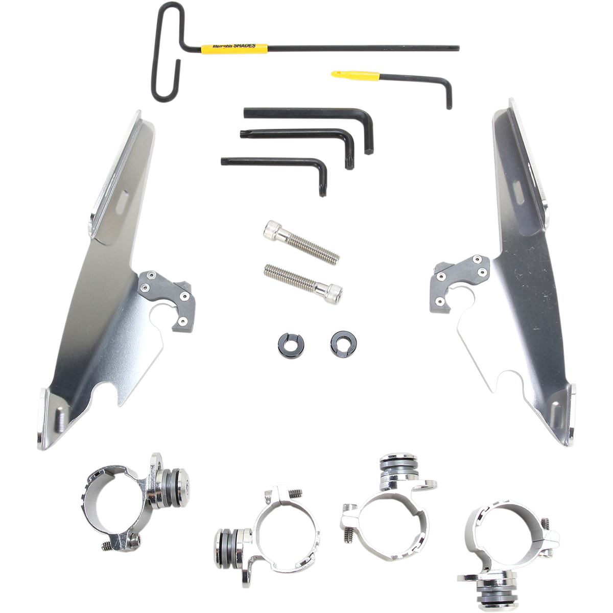 MEMPHIS SHADES - Batwing Trigger-Lock Mount Kit - '10-'15 XL1200X Polished - MetalCore Harley Supply