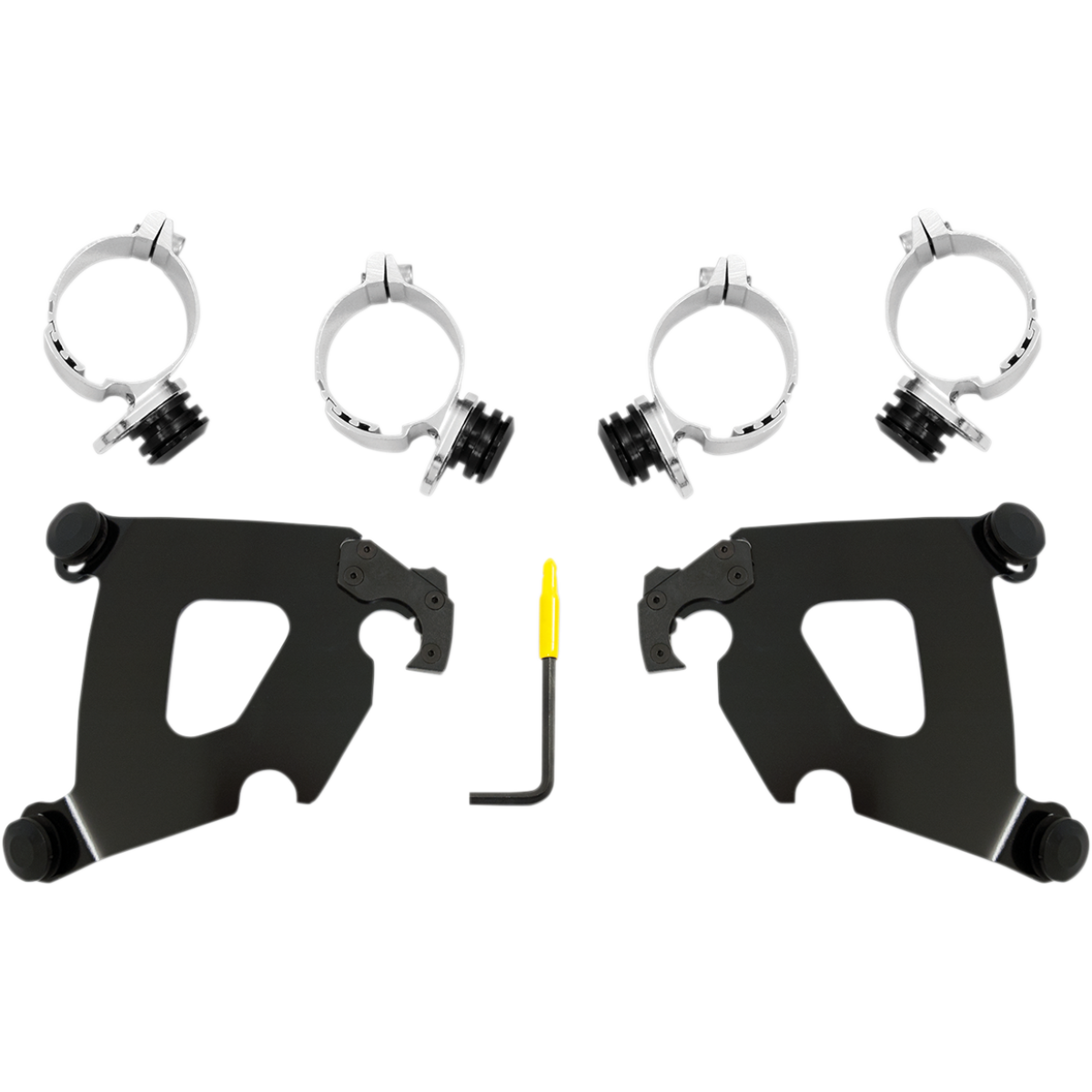 MEMPHIS SHADES - Cafe Trigger-Lock Mount Kit - '18-'20 FXLR Black - MetalCore Harley Supply