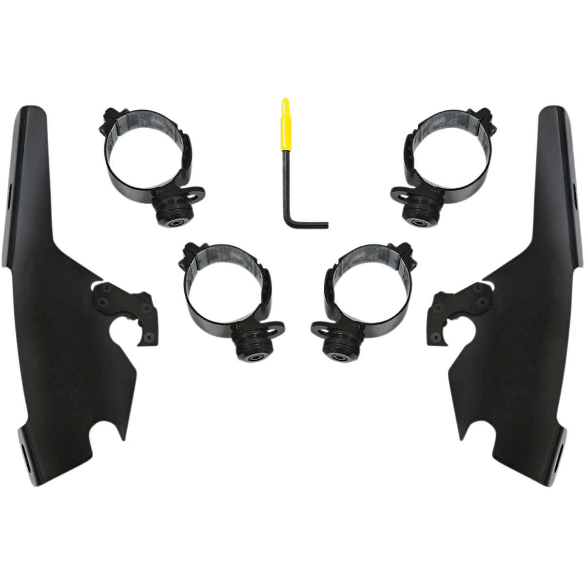 MEMPHIS SHADES - Batwing Trigger-Lock Mount Kit - '18-'21 FLSB Black - MetalCore Harley Supply