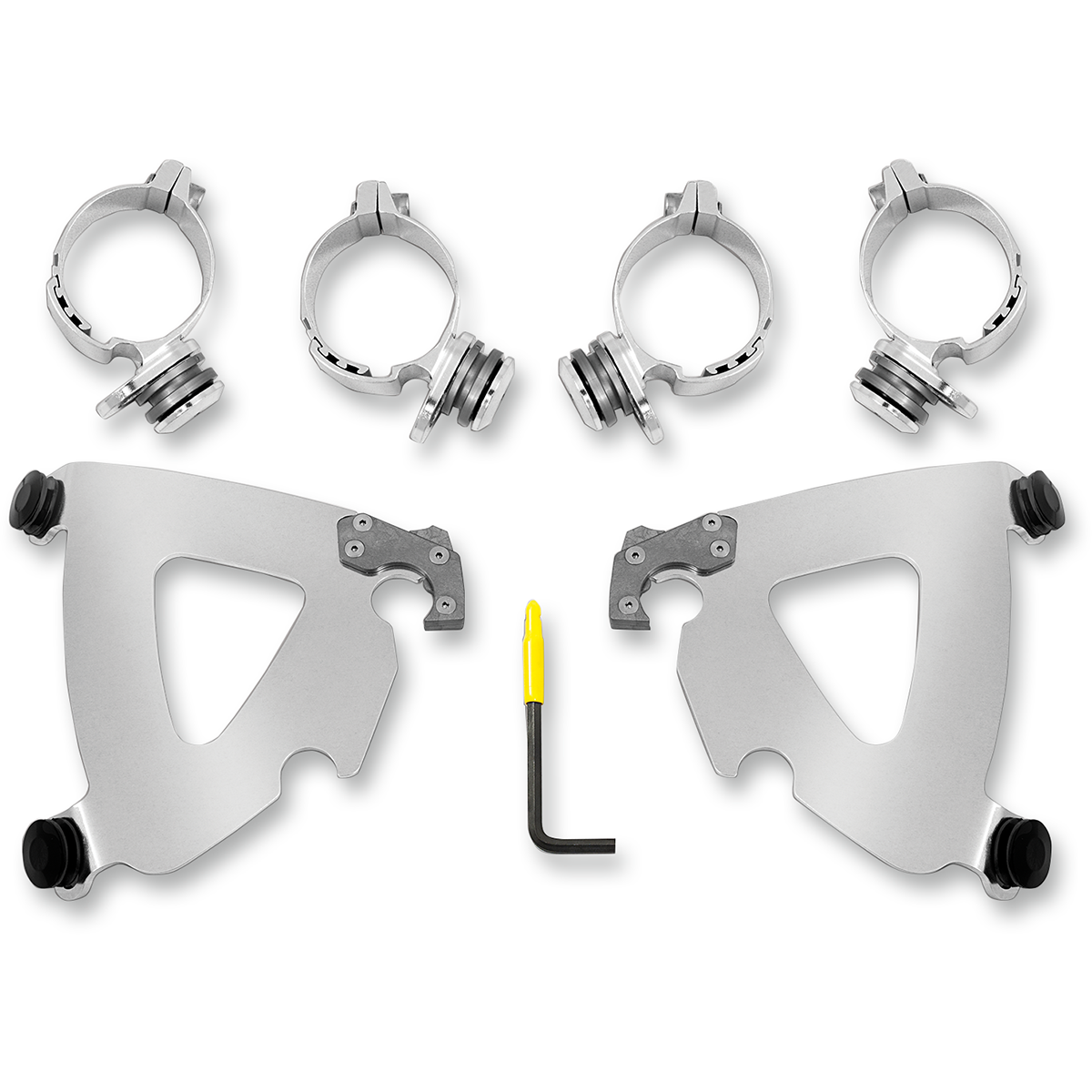 MEMPHIS SHADES - Road Warrior Trigger-Lock Mount Kit - '99-'22 FLHR/FLHRI/FLHRC/FLHRCI Polished View 2