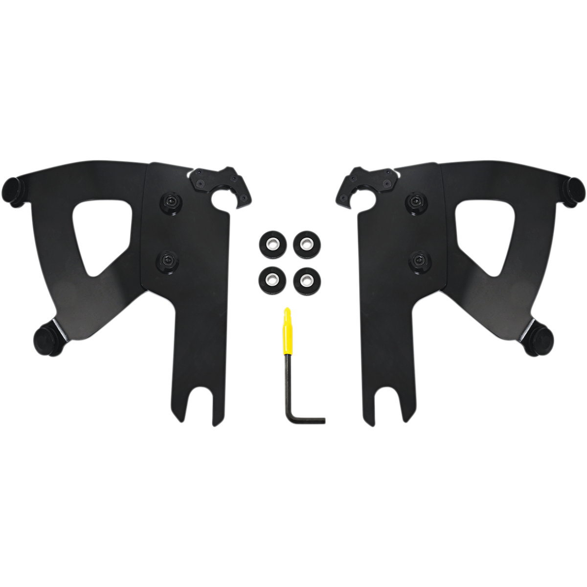 MEMPHIS SHADES - Road Warrior Trigger-Lock Mount Kit - '99-'22 FLHR/FLHRI/FLHRC/FLHRCI Black - MetalCore Harley Supply
