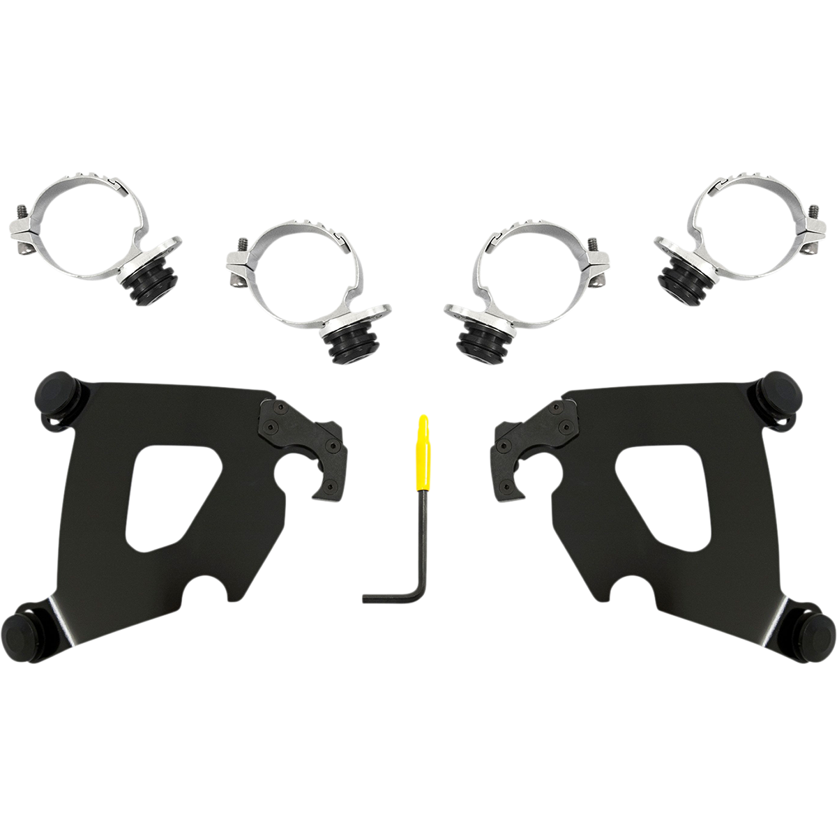 MEMPHIS SHADES - Cafe Trigger-Lock Mount Kit - '16-'22 XL1200X Black - MetalCore Harley Supply