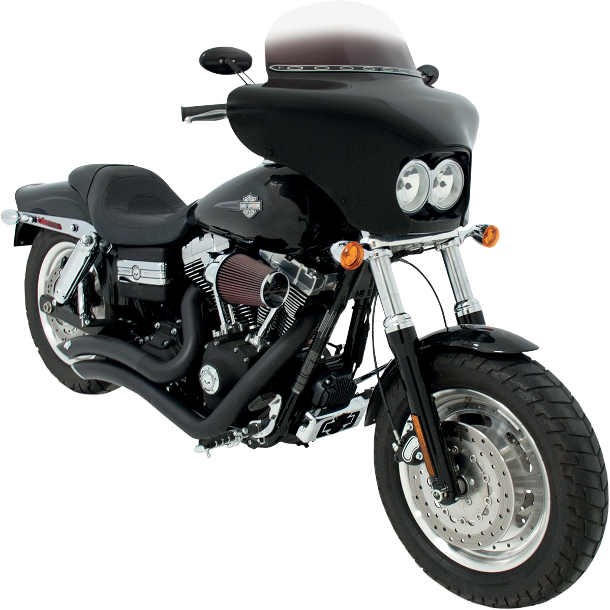 MEMPHIS SHADES - Batwing Fairing - '08-'17 FXDF Fat Bob View 4 - MetalCore Harley Supply