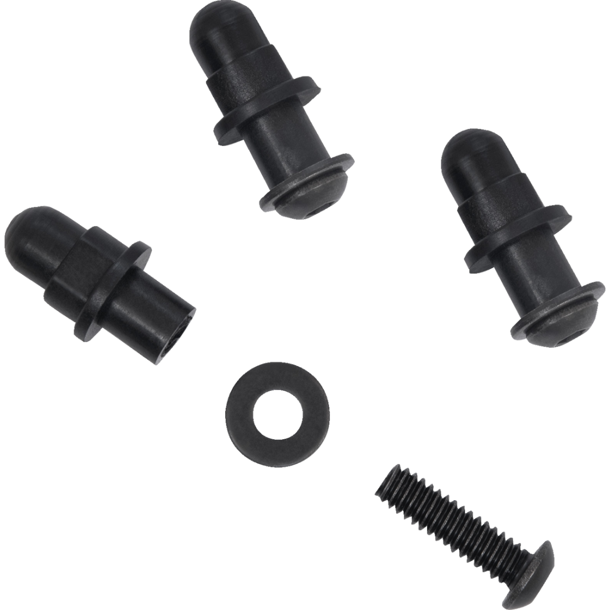 MEMPHIS SHADES - Batwing Screw Set - Black - MetalCore Harley Supply
