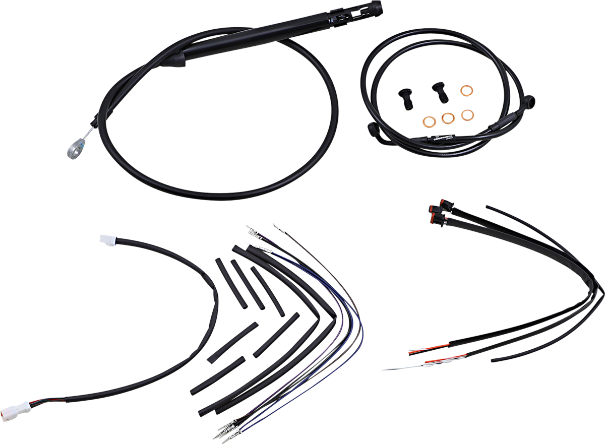 BURLY BRAND-Complete Handlebar Install Kits for T BARS / M8 Softails-Handlebar Install Kits-MetalCore Harley Supply