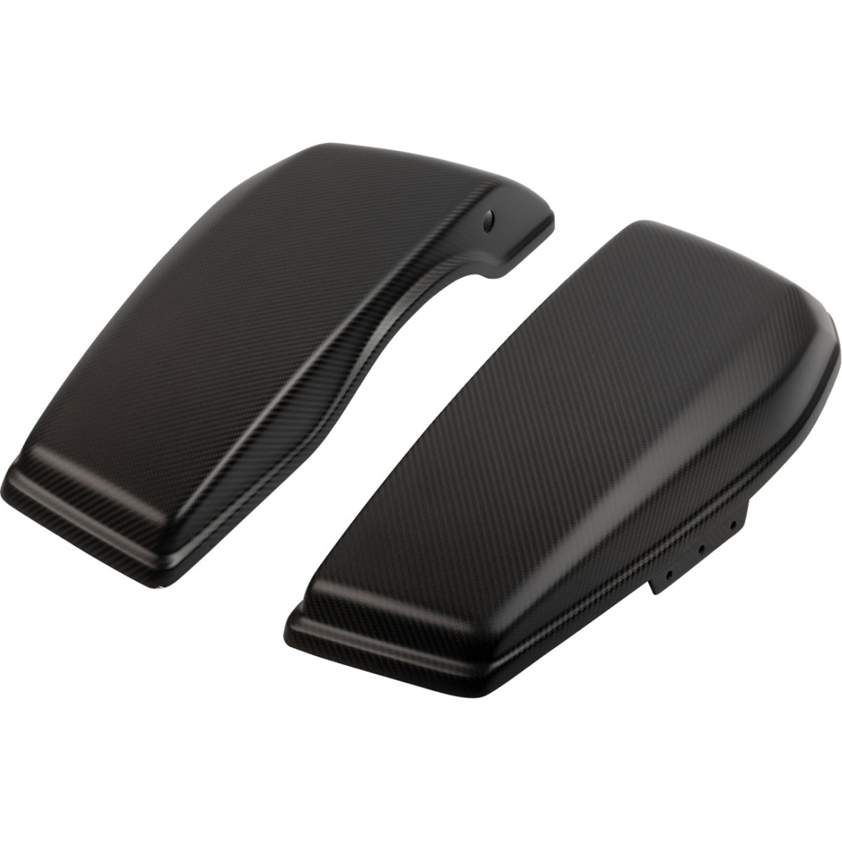 SLYFOX - Carbon Fiber Saddlebag Lids - Matte Black '24-'25 - Bags - MetalCore Harley Supply